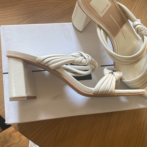 Dolce Vita Ivory Heels - Picture 3 of 4